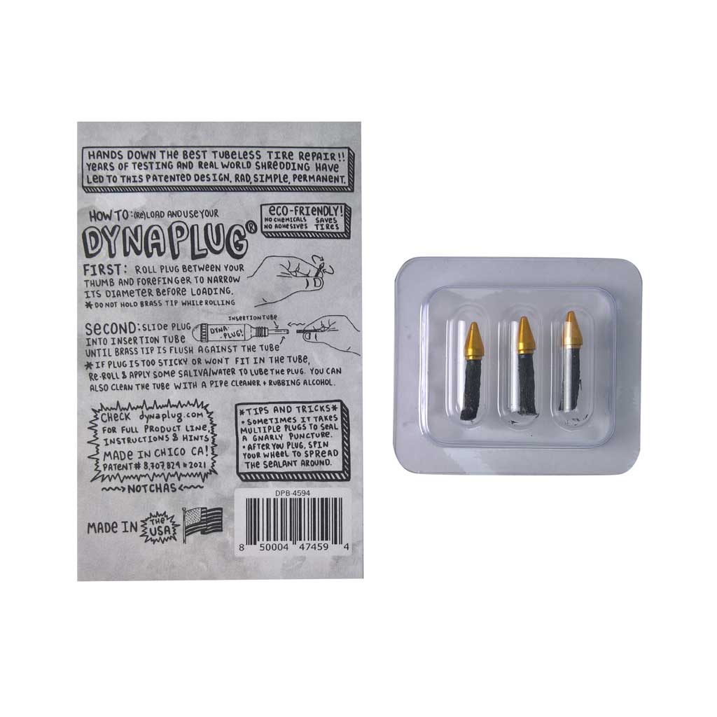 Dynaplug® Tyre Repair Plugs for Bicycles - Pack of 3